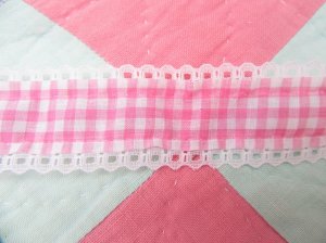 画像5: Pink Gingham Lace Trim