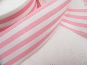 画像3: Vinyl Ribbon Stripe Pink×White