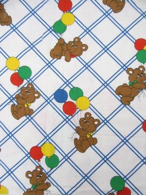 画像1: Balloon Bear Flannel