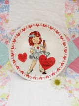 Valentine Card Girl Print Plate