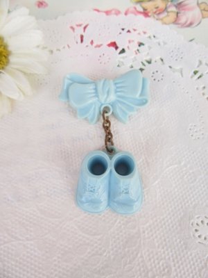 画像2: Baby Bootie&Bow Blue