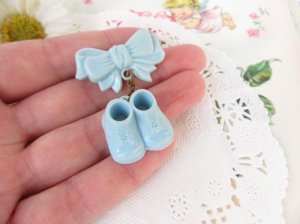 画像5: Baby Bootie&Bow Blue