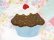 画像2: Cup Cake Plate Blue