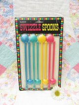 80's Swizzle Spoons