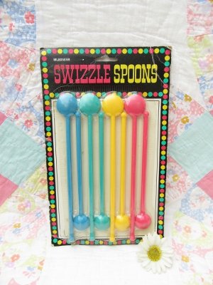 画像1: 80's Swizzle Spoons