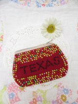 Texas Beaded Zip Purse