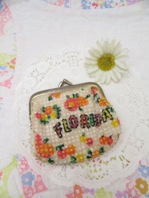 画像1: Florida Beaded Coin Purse