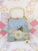 画像1: Silk Flower Handbag Blue (1)