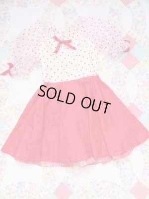 画像1: Lace Froked Dot Dress 