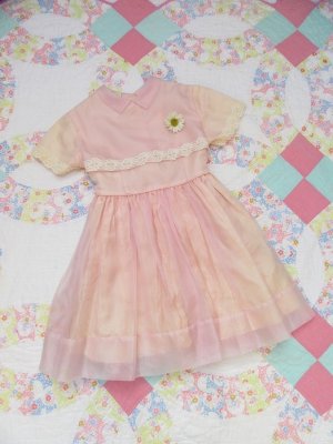 画像1: Sheer Pink Children's Dress