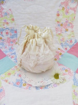 画像1: Bridal Drawstring Bag Mini