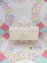 Wooden Ballet Wall Pocket White