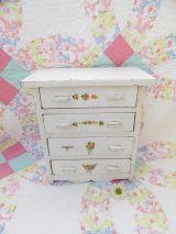 Wooden Doll Chest White