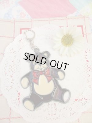 画像1: Stained glass Bear keychain