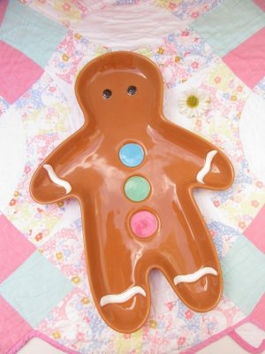 画像1: Jumbo Gingerbread Plate