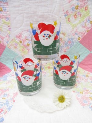 画像1: Georges Briard Santa Glass