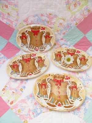 画像1: 3Ginger Bread Oval Plate