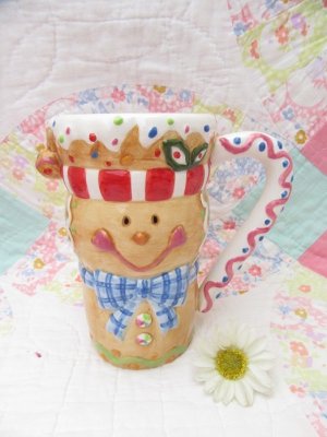 画像1: Tall Gingerbread Mug