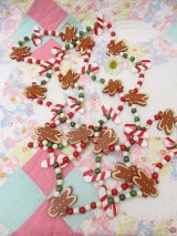 Wooden Gingerbread Garland