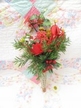 Christmas Bouquet Horn Basket