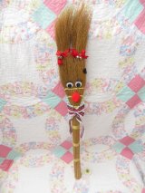 Broom Reindeer Wall Decor