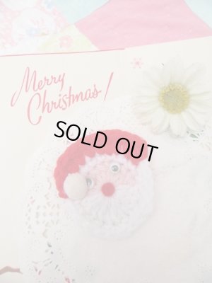 画像1: Crochet Santa Pin Brooch