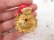 画像2: Gold Santa Face Brooch