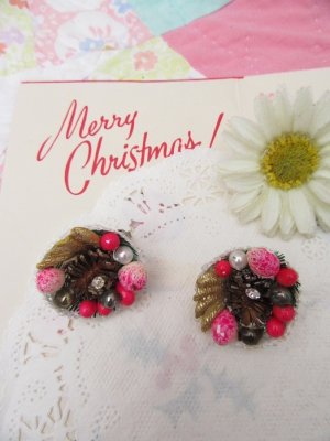 画像1: Christmas Wreath Clip