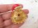 画像6: Gold Santa Face Brooch