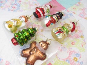 画像5: Glass Christmas Ornament Set