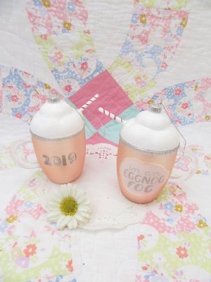 画像1: Egg nog Mug Glass