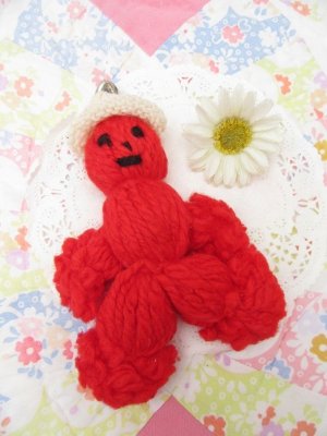 画像1: Red Yarn Boy Doll