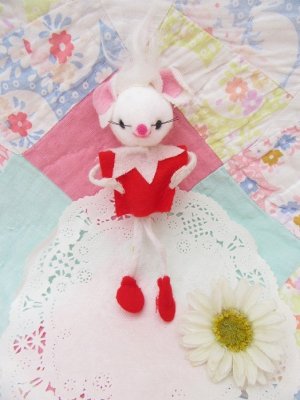 画像1: Felt Girl Mouse 