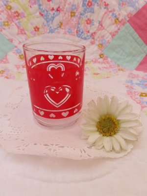 画像1: Heart Mini Glass Candle Holder