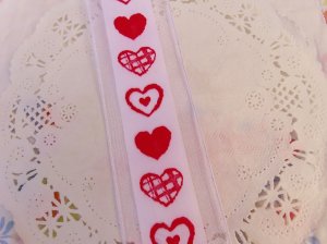 画像2: Heart Pattern Ribbon 