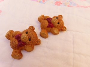 画像4: Red Bow Bear Pin