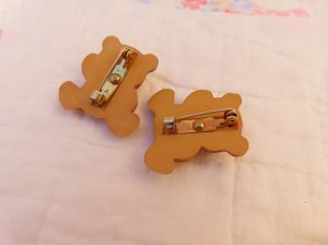 画像3: Red Bow Bear Pin