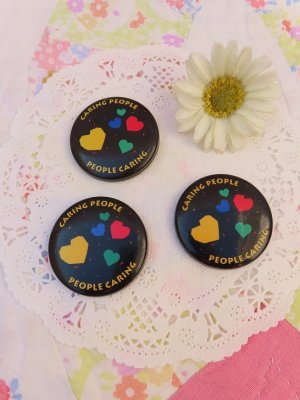 画像1: Caring People Pin Button