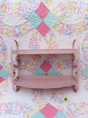 画像1: Metal Shelf ＋Towel Hanger Pink