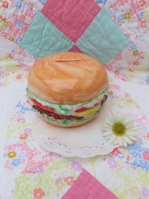 画像1: Hamburger Coin Bank