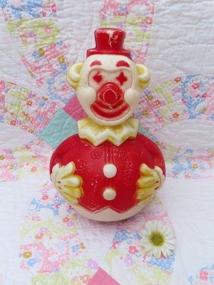 画像1: Red Clown Roly-Poly