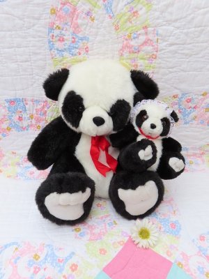 画像1: Mama&Baby Panda Plush