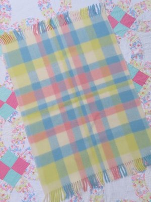 画像1: Pastel Wool Blanket