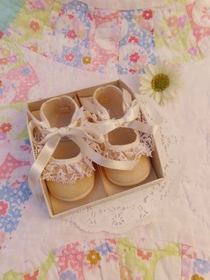 画像1: Girls Baby Shoes Lace