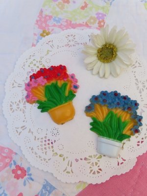 画像1: Flower Planter Magnet Set　B