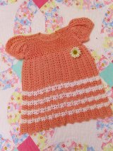 Coral Crochet Dress 