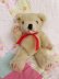 画像6: Red Bow Teddy Bear S