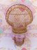 画像3: Wicker Doll Peacock Chair Pink