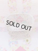Wicker Doll Bench White