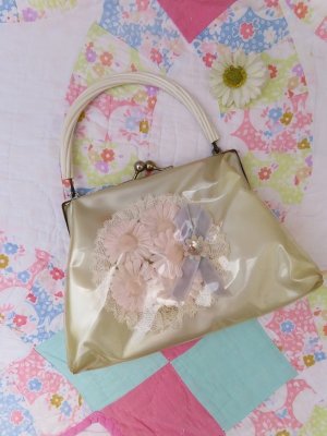 画像1: Children’s Purse Pink Daisy